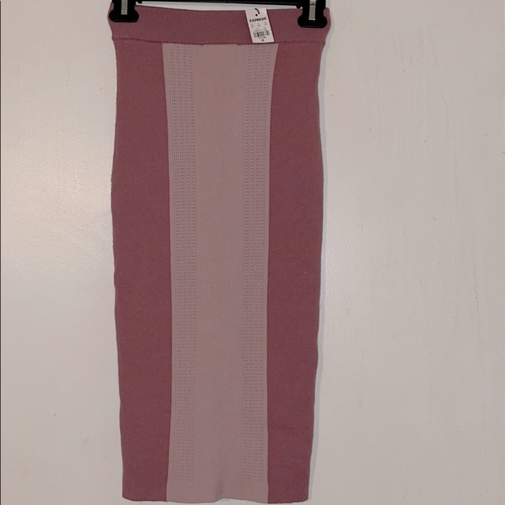 Long fitted sweater skirt